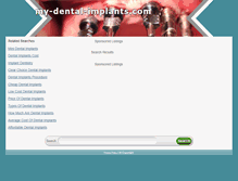 Tablet Screenshot of my-dental-implants.com